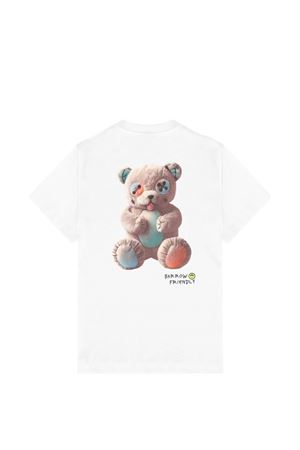 t-shirt in cotone bianco BARROW KIDS | S6BKJUTH003002